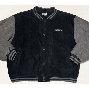 BUM‎ EQUIPMENT - Men's Vintage Blue Fleece Varsity Jacket - Size X-Large XL